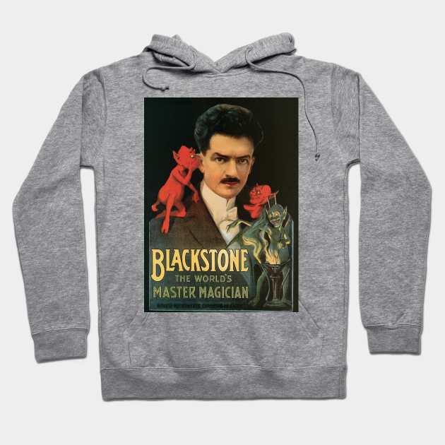 Vintage Magic Poster Art, Blackstone, the World's Master Magician Hoodie by MasterpieceCafe